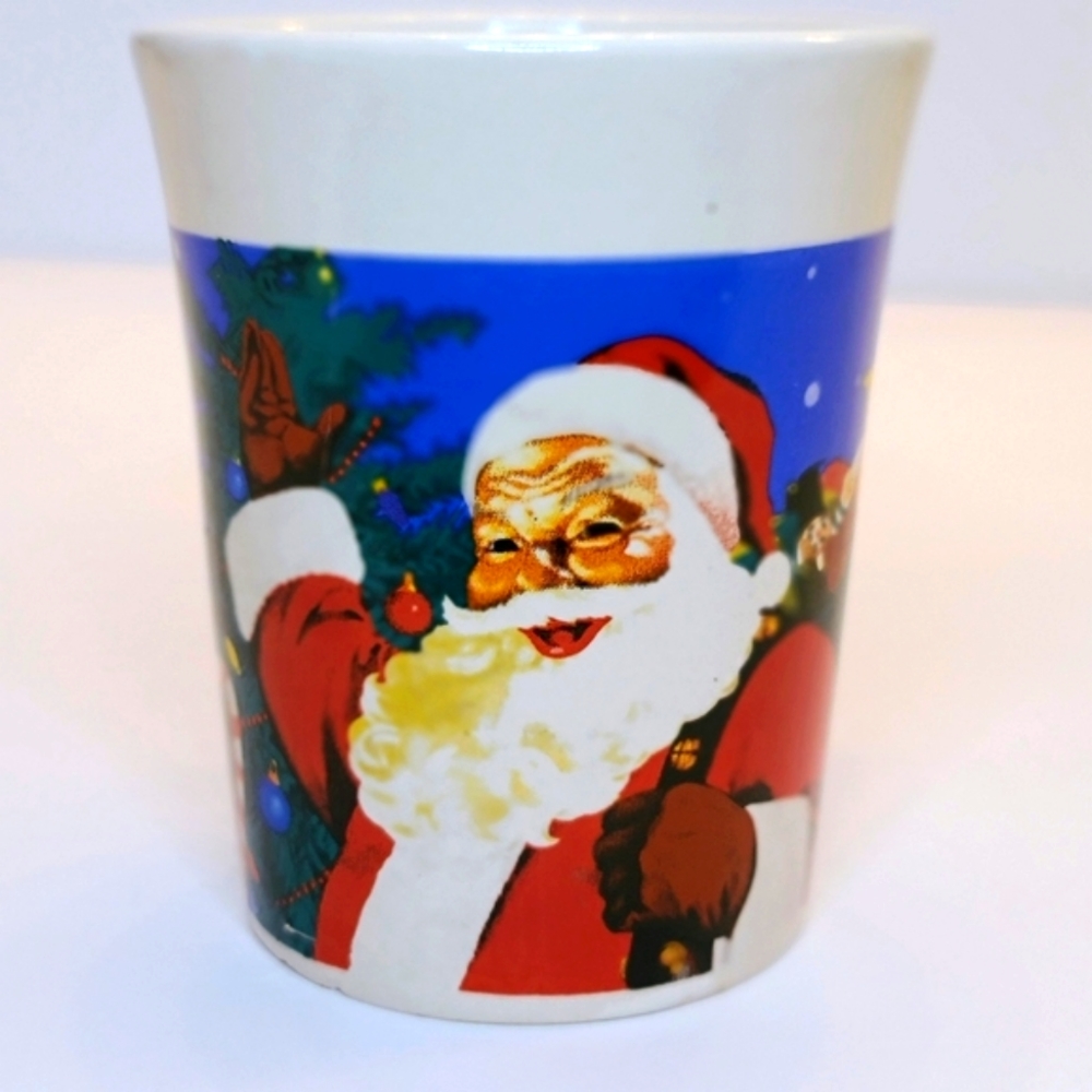 Vintage Santa Claus Christmas Holiday Mug Cup 12 ounces